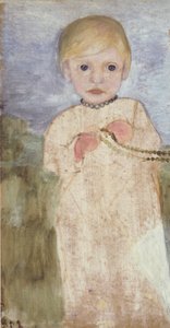 Mieke Vogeler con collana di perle da Paula Modersohn Becker